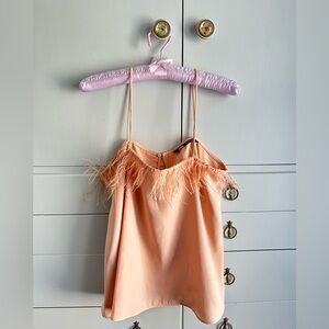 Zara Feather Peach Top